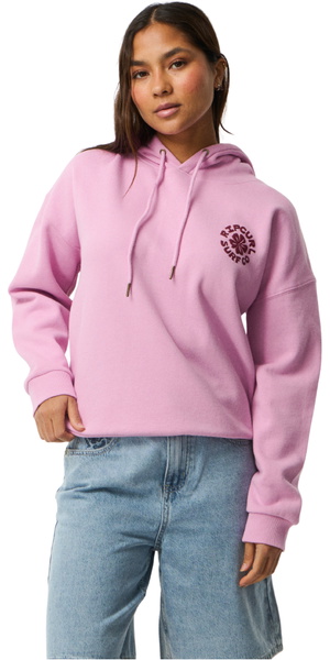 2026 Rip Curl Womens Party Wave Logo Hoodie 0EBWFL - Lilac
